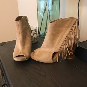 Fringe booties